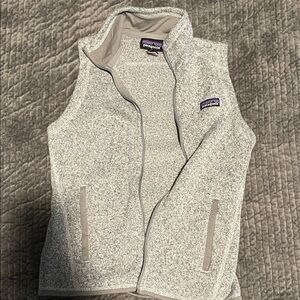 Patagonia Light Gray Zip-Up Vest